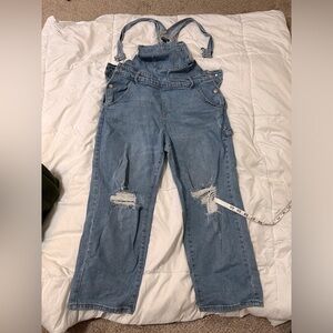Wild and fable washed Jean overalls